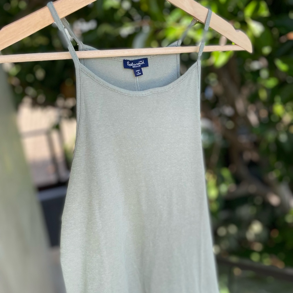 ๐ splendid high neck tank in sage - Picture 10 of 11